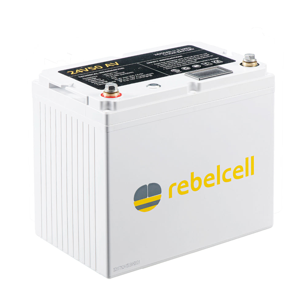 Rebelcell 24V50 Li-ion Battery - 24V 50A 1.25kWh